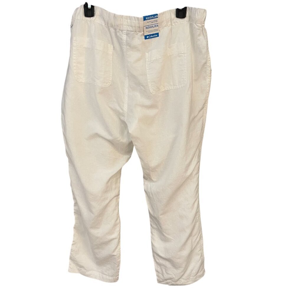 Columbia Womens Pants Size Large Linen Blend Coastal Lightweight Casual Travel - Picture 2 of 13